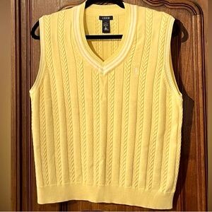 Izod Yellow V-Neck Sweater Vest